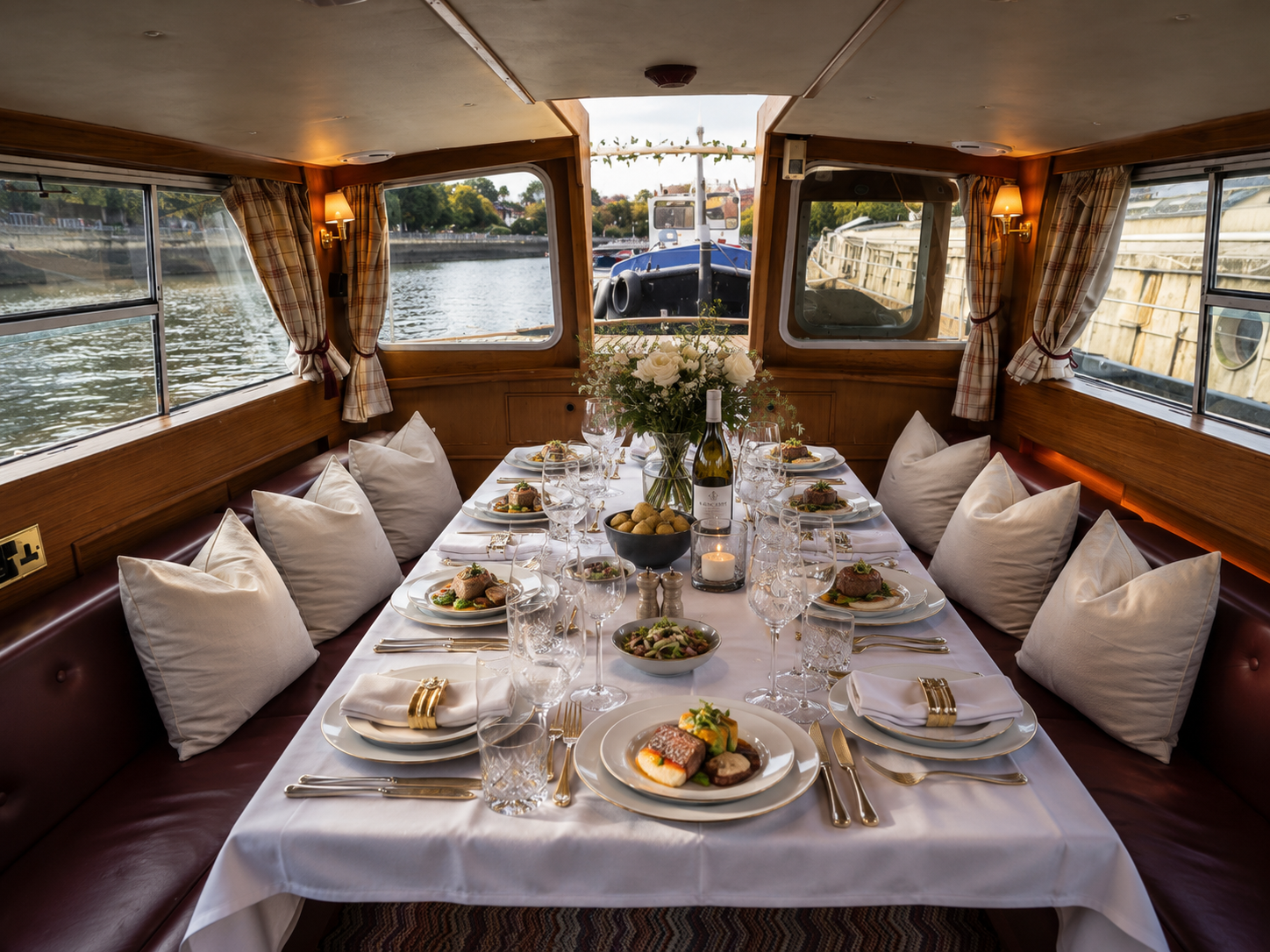 Private dining cruise London