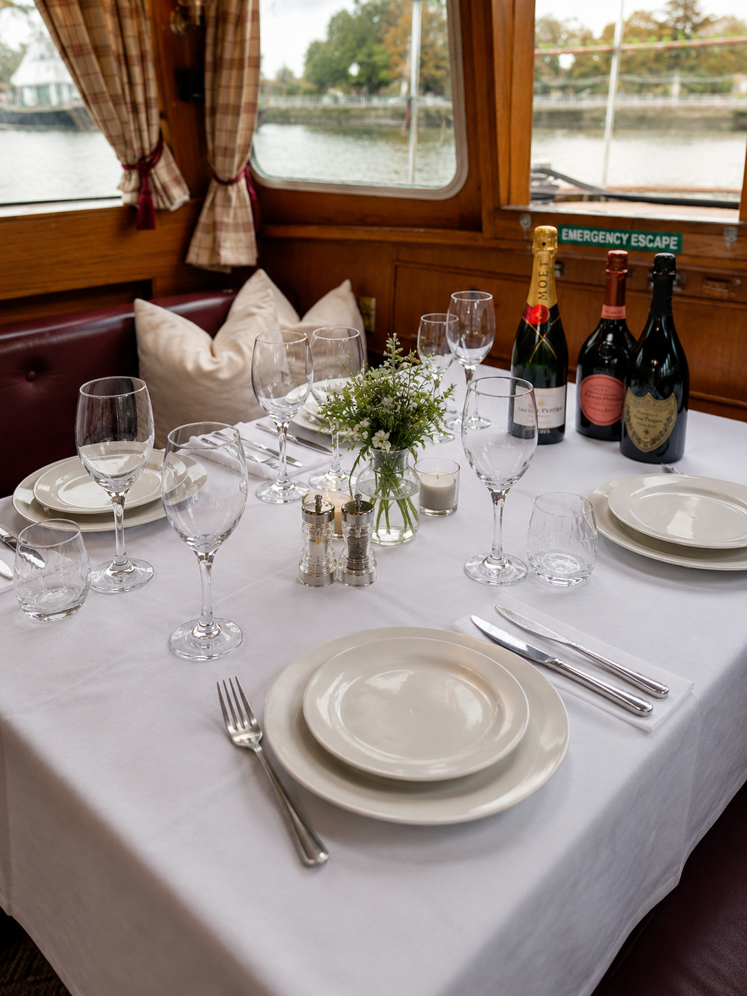 Thames dining cruise views