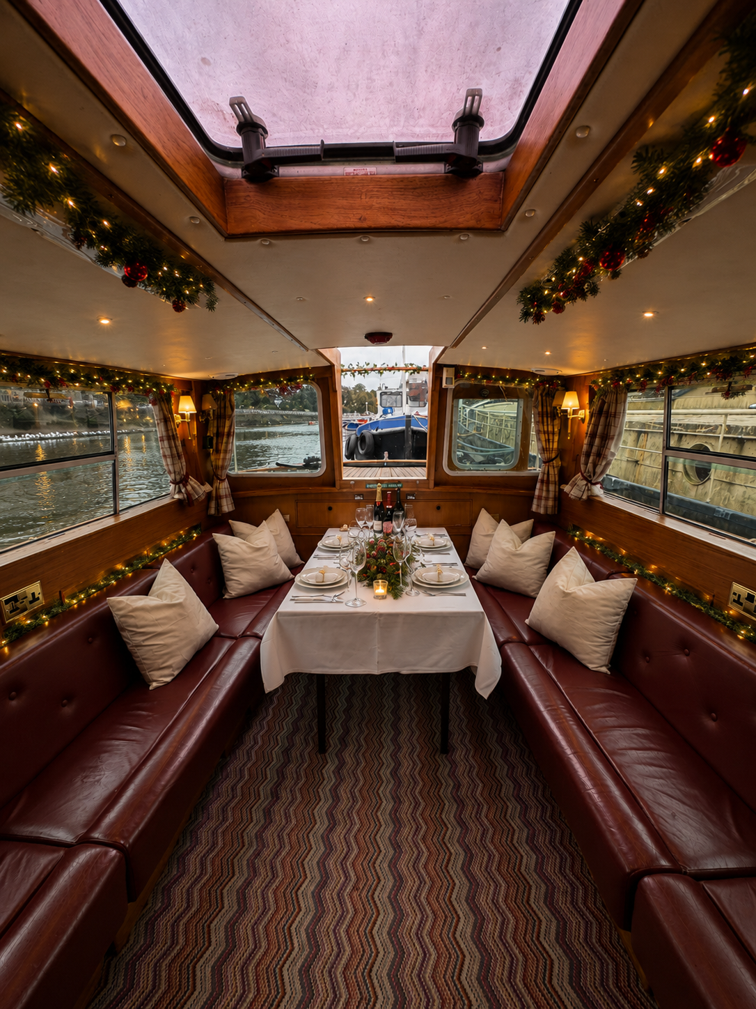 Christmas Party Boat Hire London