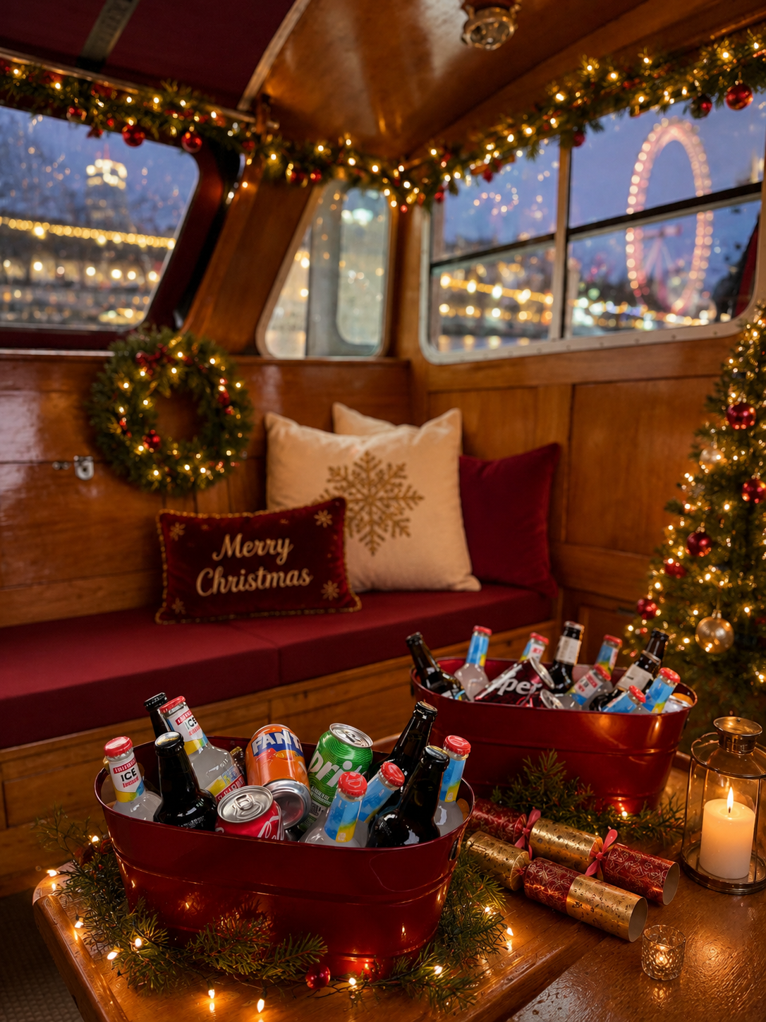 Christmas Party Boat Hire London